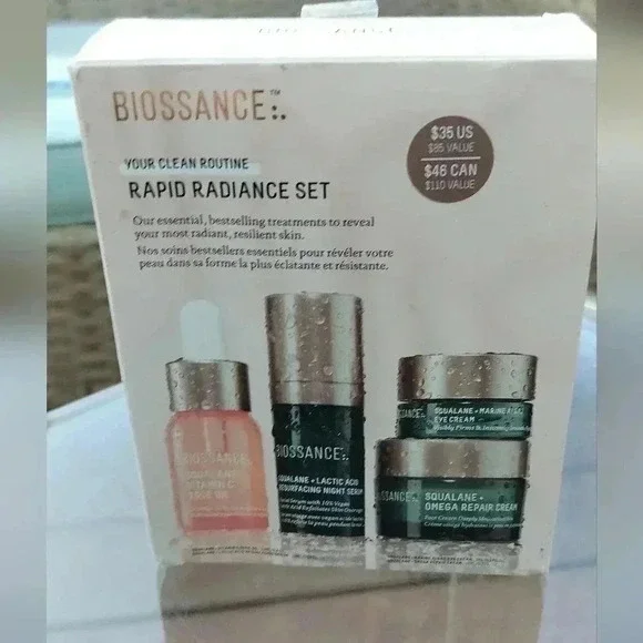 NIB BIOSSANCE Rapid Radiance Skin Care Travel Size Set For Women & Men. - Picture 5 of 6